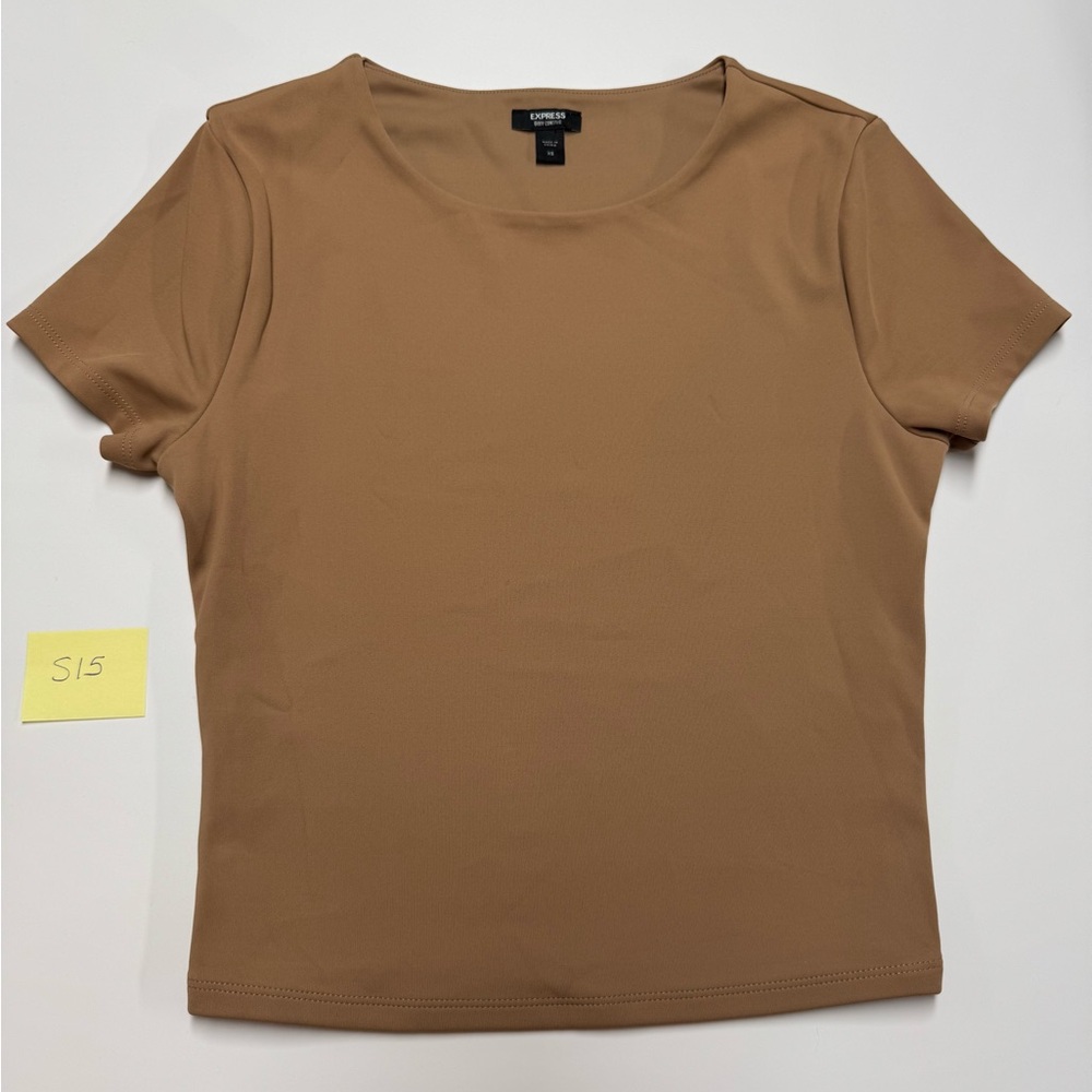 Express Tan Short Sleeve Women's Tee